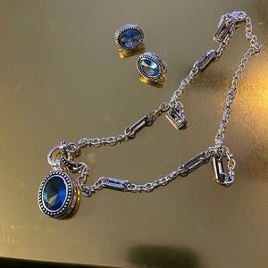 Matching Necklace And Clip-On Earrings